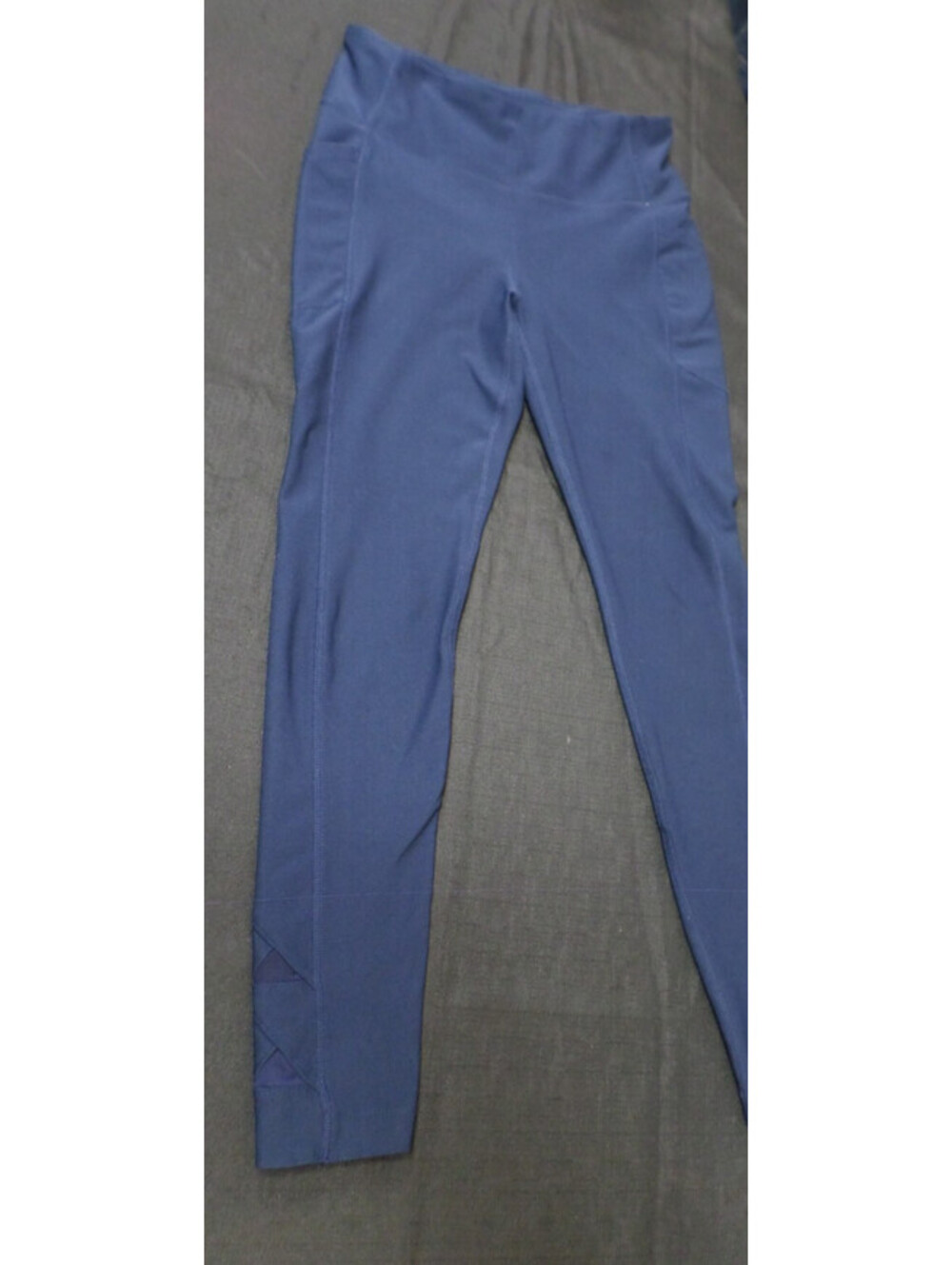 EUC DESIGNER MONDETTA PERFORMANCE LUXURY POLY BLEND BLUE LEGGINGS WOMEN'S SMALL - Picture 1 of 16